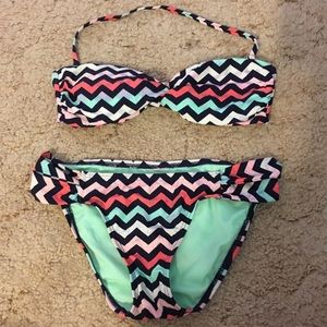 chevron 2 piece bikini
